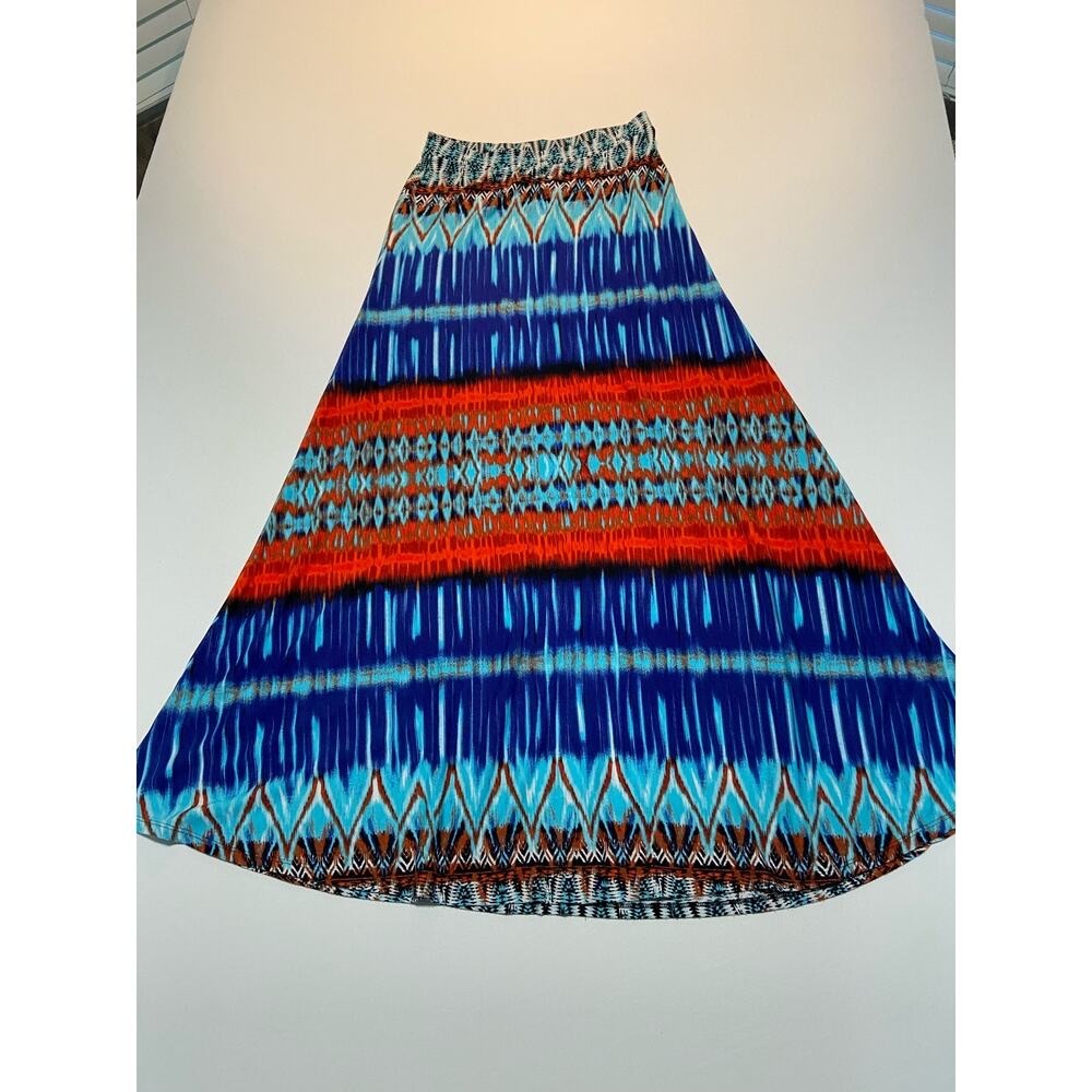 Bisou Bisou Ikat Michelle Bohbot maxi skirt size small